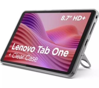 LENOVO Tab One 8.7" Tablet 4GB 64GB, Luna Grey + Case - Free C&C