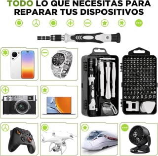 Juego de Destornilladores 117 en 1-AXIDUN por $139 en Amazon