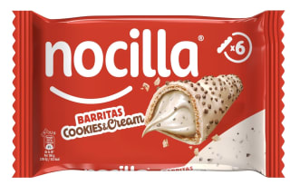 12 barritas Nocilla, Cookies&Cream 129g por solo 3.27€
