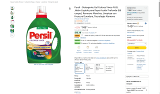 Detergente Persil Colores Vivos por $112 | Oferta Amazon