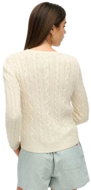 Superdry Essentials Slanke Kabeltrui (dames) voor €12,75 bij Bol