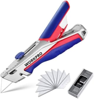 WORKPRO Cutter professionnel (alliage de zinc, 15 lames) pour 8,49€ chez Amazon