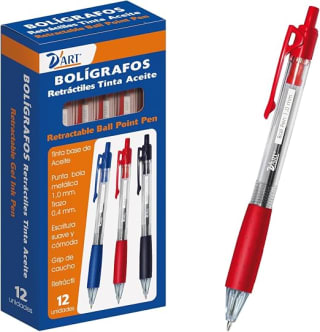 D'Art 79417, caja de 12 bolígrafos retractiles (1 mm) por 2,55€ en Amazon
