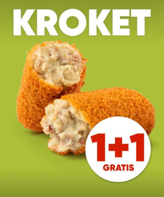 1+1 gratis op alle kroketten bij Kwalitaria