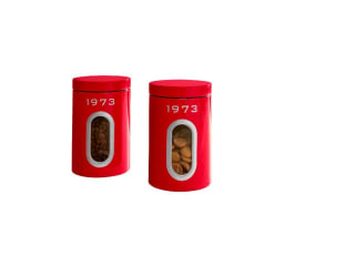 SILVERCREST set voorraadpotten (2 stuks, retro) voor €5,99 bij Lidl