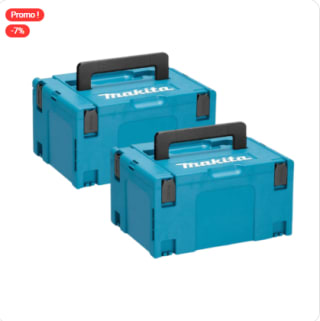 Lot coffret empilable robuste Makpac Taille 3 - MAKITA MAKPAC3_Setx2 à 39,25€