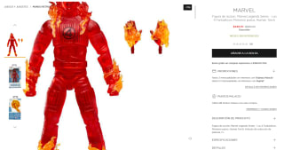 Figura Marvel Legends Series Los 4 Fantasticos Human Torch por $249