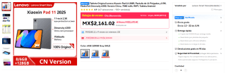 Tablet Lenovo Xiaoxin Pad 11 2.5K 128GB por $2,361 | AliExpress