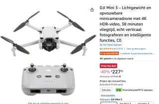 DJI Mini 3 (DJI RC) voor €227,05 bij Amazon