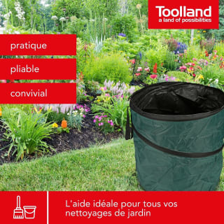 Toolland sac à déchets de jardin 123 L pour 20,99€ chez Amazon