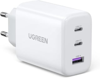 UGREEN 65W USB C oplader (3‑poorts) voor €17,97 bij Amazon Duitsland