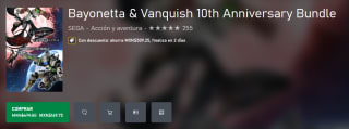 Bayonetta & Vanquish 10th Anniversary Bundle por $170 | Xbox Store