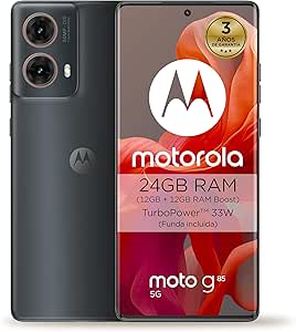 Móvil Motorola Moto g85 5G 24GB (12GB+12GB RAM Boost)/256GB por 169€