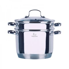 Olla para pasta con tapa de cristal, 20x30x19,5 cm, apta para inducción por 6.99€