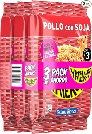 Yatekomo Bag Pollo Soja 2 Packs 6 Unidades por 4,05€