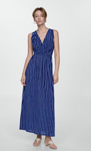 Vestido estampado rayas lazo por 9.99€