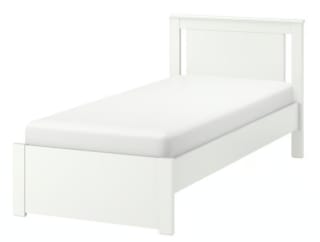 Cadre de lit, blanc, 90x200 cm à 129€