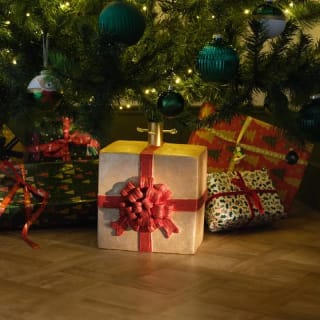Kerstboomstandaard cadeau met strik voor €19,95 bij Action