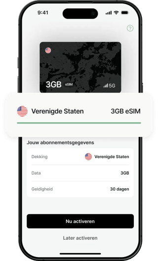Gigs 3 GB reis-eSIM voor €1 bij Rabobank