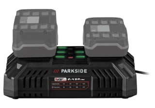 Parkside Dubbele acculader 20 V - 4,5 A voor 19,99 euro