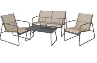 Tuinmeubelset 4-delig antraciet Millor voor €199,99 bij Zelfbouwmarkt