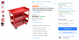 Carrito de Servicio 3 Niveles por $657 | Oferta Mercado Libre