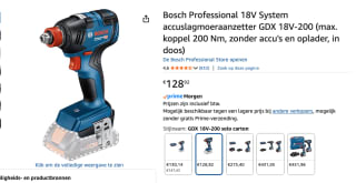 Bosch Professional GDX 18V-200 Slagmoeraanzetter voor €128,92 bij Amazon