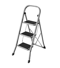 SONGMICS Escalera de Tijera con 3 Peldaños Plegable 150Kg por 26.72€