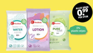 Kruidvat plasticvrije billendoekjes enkelpak voor €0,99