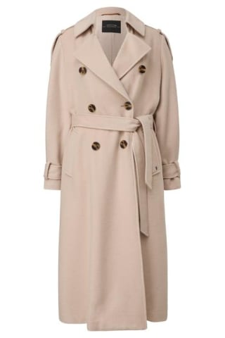 Comma Trenchcoat - beige voor €58,79 dmv code bij Otrium