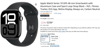 Apple Watch Series 10 (GPS 46 mm) voor €379 bij Amazon