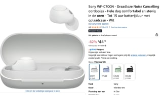 WF-C700N draadloze koptelefoon met Noise Cancelling voor €44,74 bij Amazon