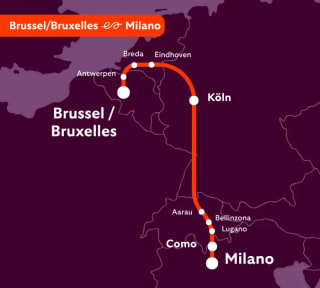 Retourticket voor nachttrein naar Milaan vanaf €139,98