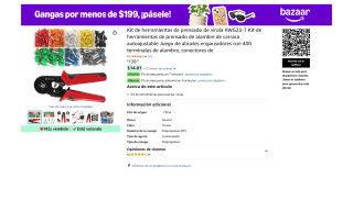 Kit de Herramientas de Crimpado Autoajustable por $138 | Amazon