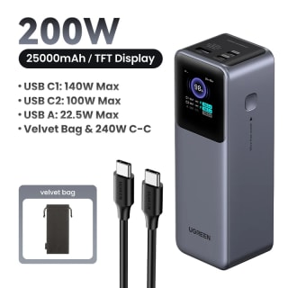 UGREEN Nexode 200W 25,000mAh por $886 en AliExpress