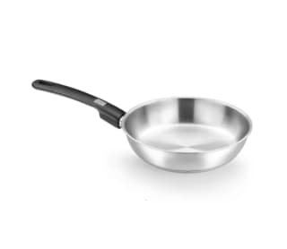 MONIX Elite Sartén Acero Inoxidable 28 cm Sin Antiadherente Fondo Aluminio