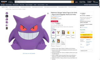 Figura Pokémon Gengar Select 8" por $399 | Oferta Amazon