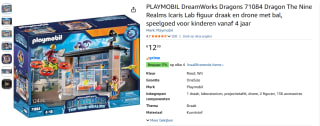 PLAYMOBIL DreamWorks Dragons 71084 voor €12,99 bij Amazon