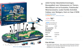 Lego Vakantieherinneringen (41838) voor €86,33 bij Amazon