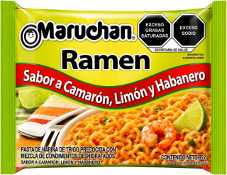 Maruchan Ramen Camarón y Habanero 85g por $5 en Amazon