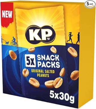 KP Nuts Salted Peanuts 5 Pack £1.73