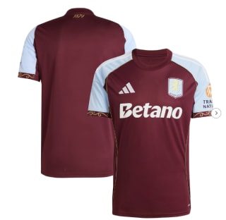 Aston Villa adidas Home Shirt 2025-26 por 30,40€