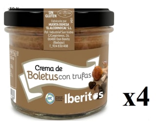 4 x Iberitos Crema de Boletus con trufas 110 g por 7.96€