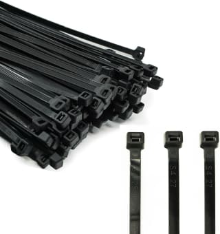 ERKO Kabelbinders, zwart, 200 x 4,8 mm, set van 100 stuks voor €3,24 bij Bol