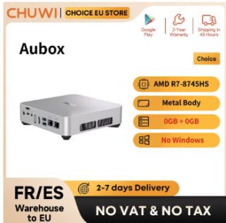 CHUWI Aubox Mini PC (Ryzen 7 8745HS) voor €195,89 bij AliExpress