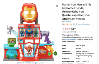 Marvel Iron Man and his Awesome Friends, elektronische Iron Quarters voor €14,99