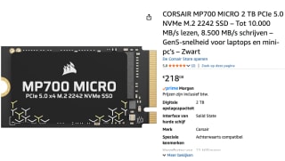 Corsair MP600 Micro 2TB voor €218,08 bij Amazon