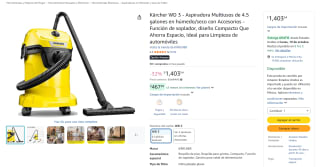 Aspiradora Kärcher WD 3 (4.5 gal) por $1,404 en Amazon