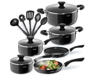 Batería de Cocina TecTake de 15 Piezas con Antiadherente por 59,88€