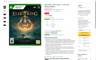 Elden Ring Xbox y PS4 por $501 | Amazon